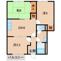 オーブリーメイプル楓の物件間取画像